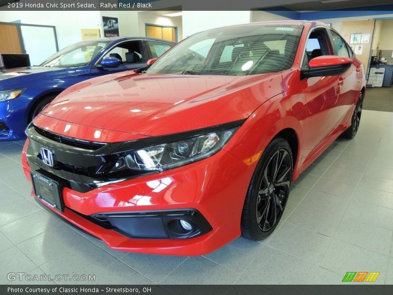 Rallye Red / Black 2019 Honda Civic Sport Sedan