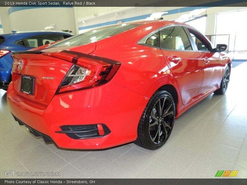 Rallye Red / Black 2019 Honda Civic Sport Sedan