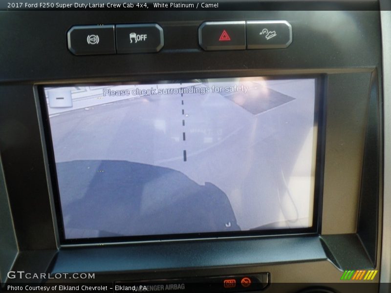 White Platinum / Camel 2017 Ford F250 Super Duty Lariat Crew Cab 4x4