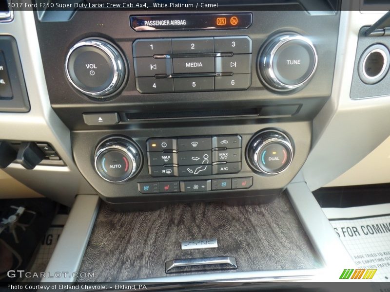 White Platinum / Camel 2017 Ford F250 Super Duty Lariat Crew Cab 4x4