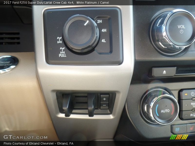 White Platinum / Camel 2017 Ford F250 Super Duty Lariat Crew Cab 4x4