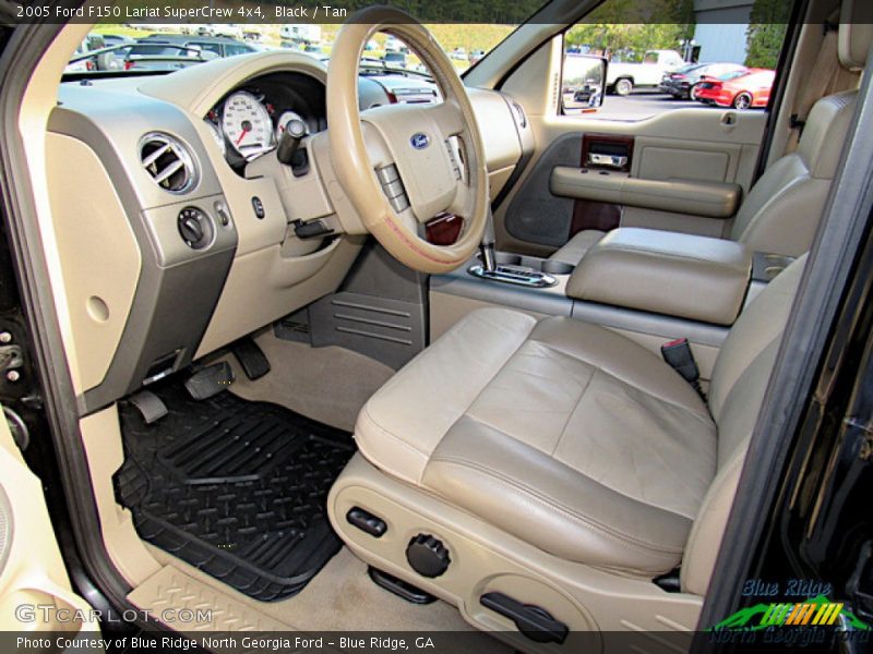 Black / Tan 2005 Ford F150 Lariat SuperCrew 4x4