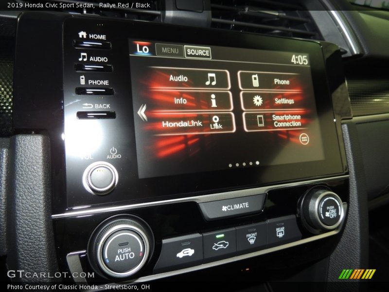 Rallye Red / Black 2019 Honda Civic Sport Sedan