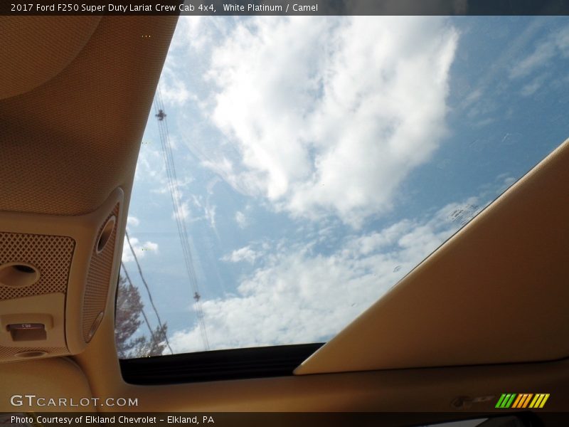 White Platinum / Camel 2017 Ford F250 Super Duty Lariat Crew Cab 4x4