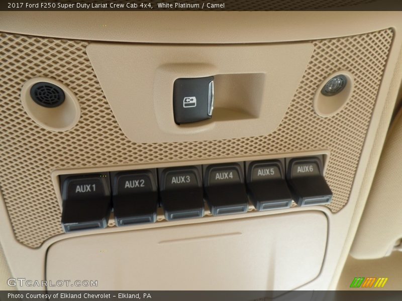 White Platinum / Camel 2017 Ford F250 Super Duty Lariat Crew Cab 4x4