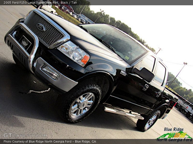 Black / Tan 2005 Ford F150 Lariat SuperCrew 4x4