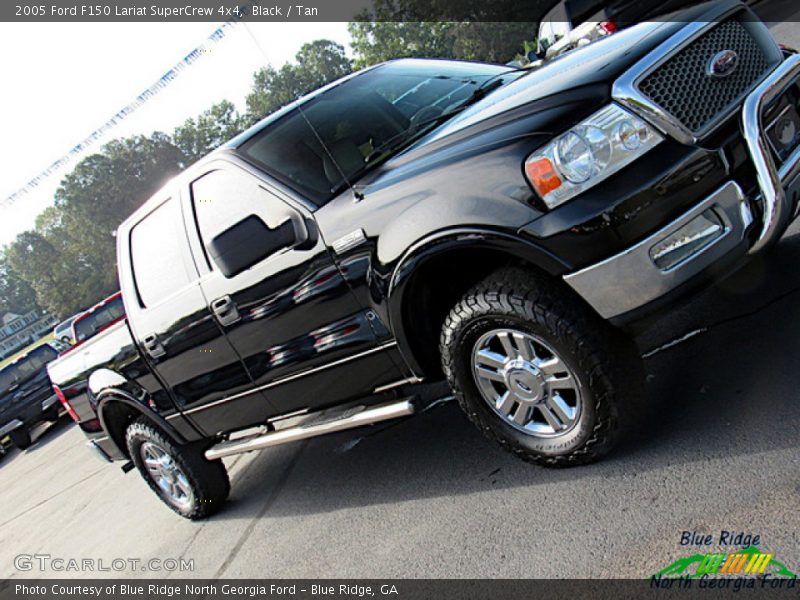 Black / Tan 2005 Ford F150 Lariat SuperCrew 4x4