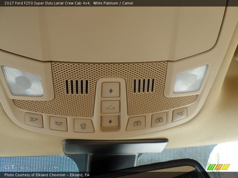 White Platinum / Camel 2017 Ford F250 Super Duty Lariat Crew Cab 4x4