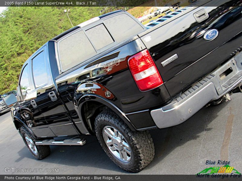 Black / Tan 2005 Ford F150 Lariat SuperCrew 4x4