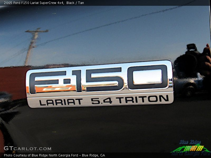Black / Tan 2005 Ford F150 Lariat SuperCrew 4x4