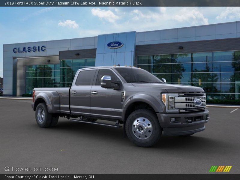Magnetic Metallic / Black 2019 Ford F450 Super Duty Platinum Crew Cab 4x4