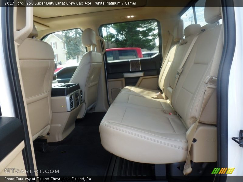 White Platinum / Camel 2017 Ford F250 Super Duty Lariat Crew Cab 4x4