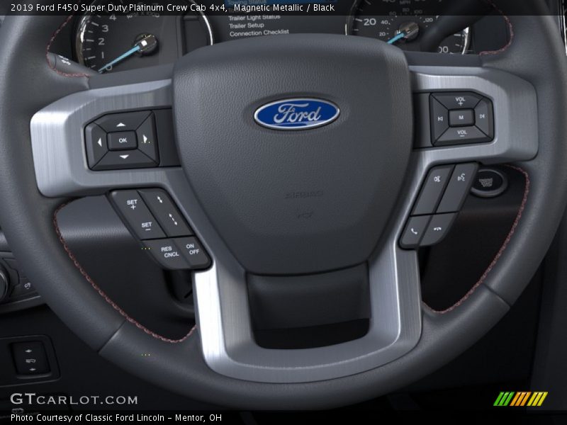 Magnetic Metallic / Black 2019 Ford F450 Super Duty Platinum Crew Cab 4x4