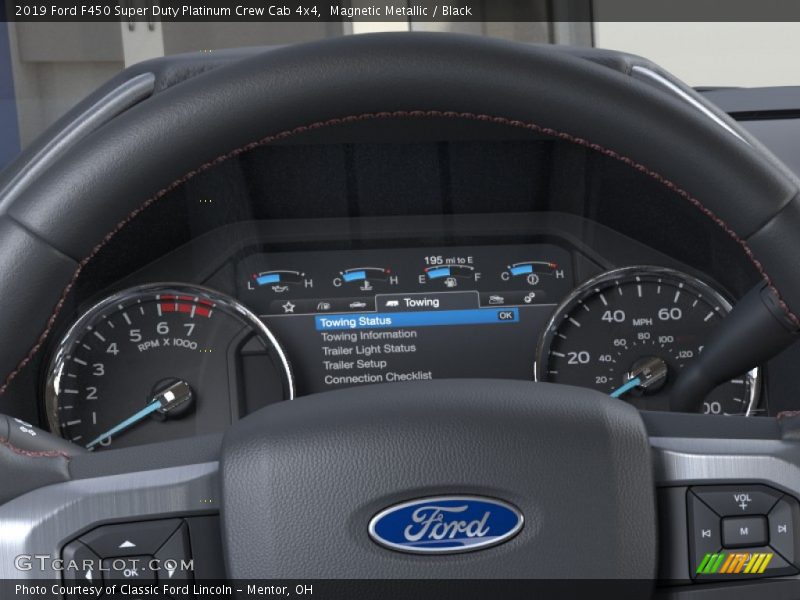 Magnetic Metallic / Black 2019 Ford F450 Super Duty Platinum Crew Cab 4x4