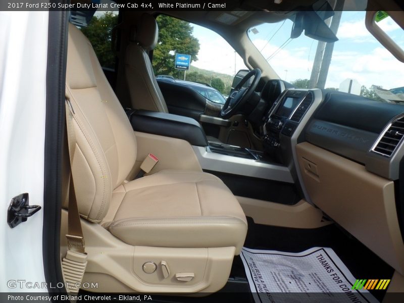 White Platinum / Camel 2017 Ford F250 Super Duty Lariat Crew Cab 4x4
