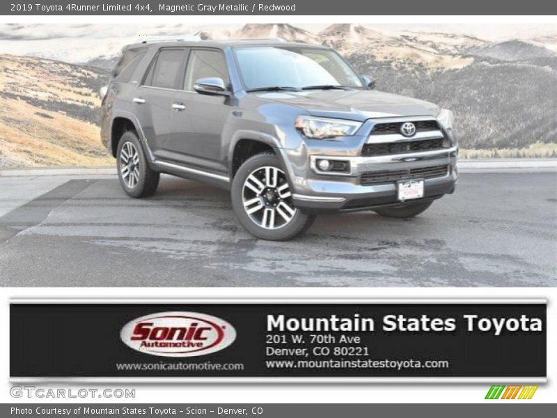 Magnetic Gray Metallic / Redwood 2019 Toyota 4Runner Limited 4x4