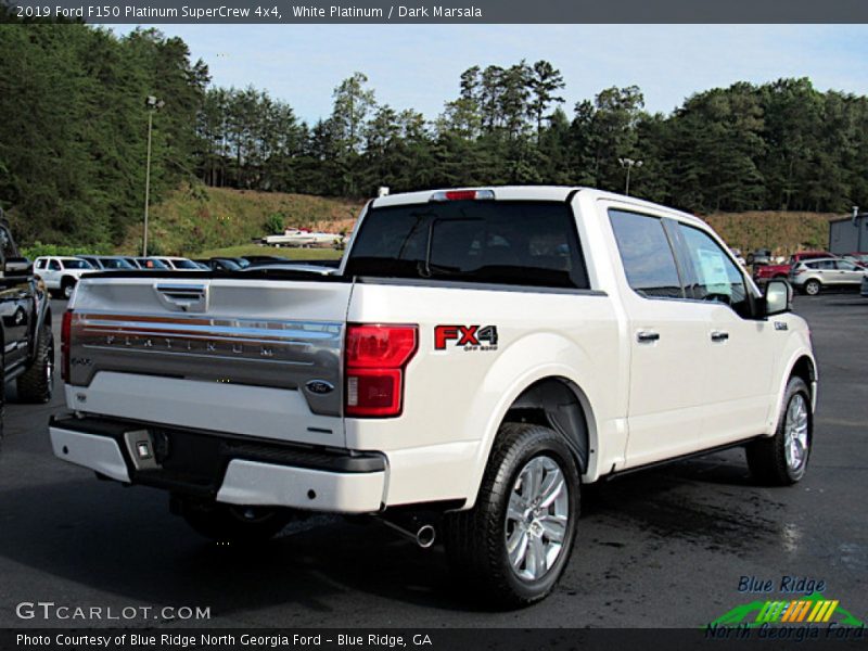 White Platinum / Dark Marsala 2019 Ford F150 Platinum SuperCrew 4x4