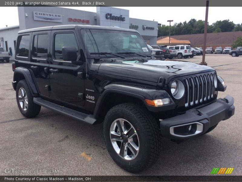 Black / Black 2020 Jeep Wrangler Unlimited Sahara 4x4