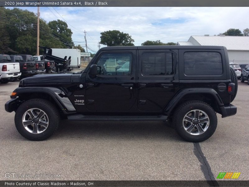 Black / Black 2020 Jeep Wrangler Unlimited Sahara 4x4