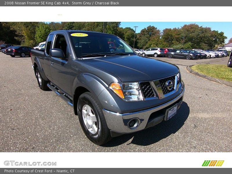 Storm Grey / Charcoal Black 2008 Nissan Frontier SE King Cab 4x4