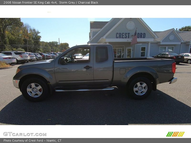 Storm Grey / Charcoal Black 2008 Nissan Frontier SE King Cab 4x4