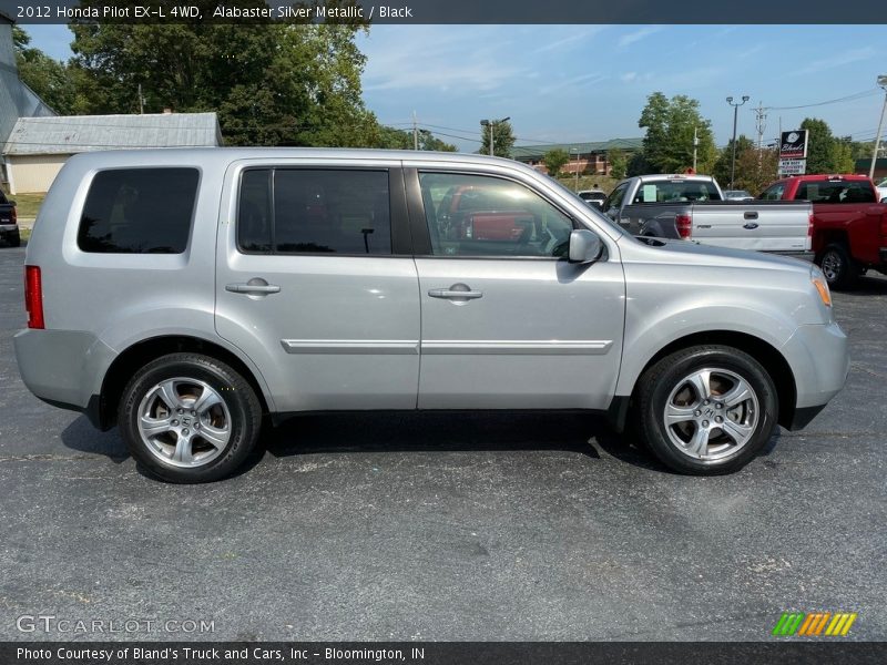 Alabaster Silver Metallic / Black 2012 Honda Pilot EX-L 4WD