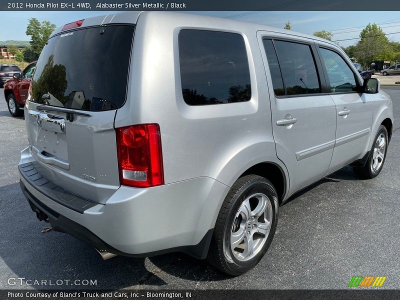 Alabaster Silver Metallic / Black 2012 Honda Pilot EX-L 4WD