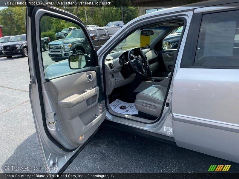 Alabaster Silver Metallic / Black 2012 Honda Pilot EX-L 4WD