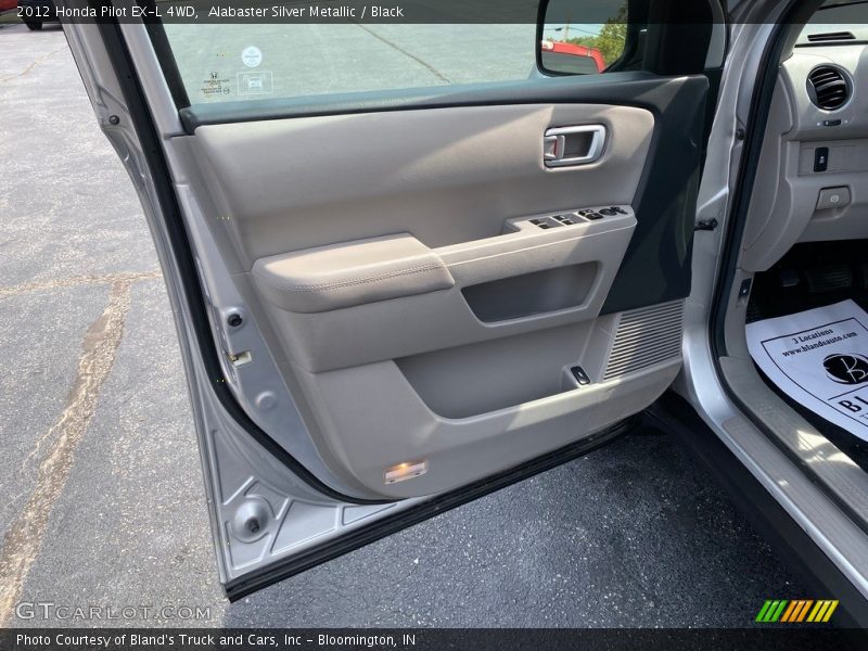 Alabaster Silver Metallic / Black 2012 Honda Pilot EX-L 4WD