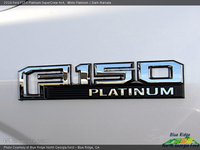 White Platinum / Dark Marsala 2019 Ford F150 Platinum SuperCrew 4x4