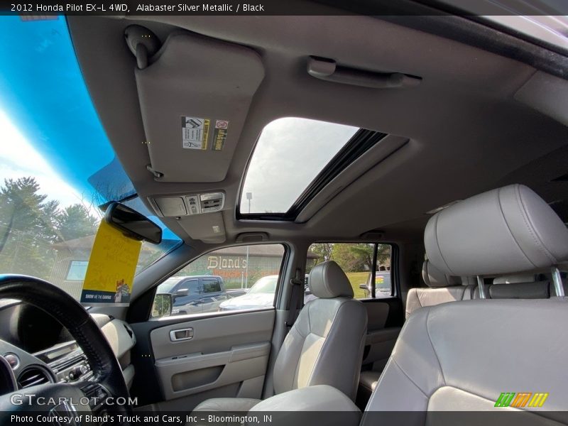 Alabaster Silver Metallic / Black 2012 Honda Pilot EX-L 4WD