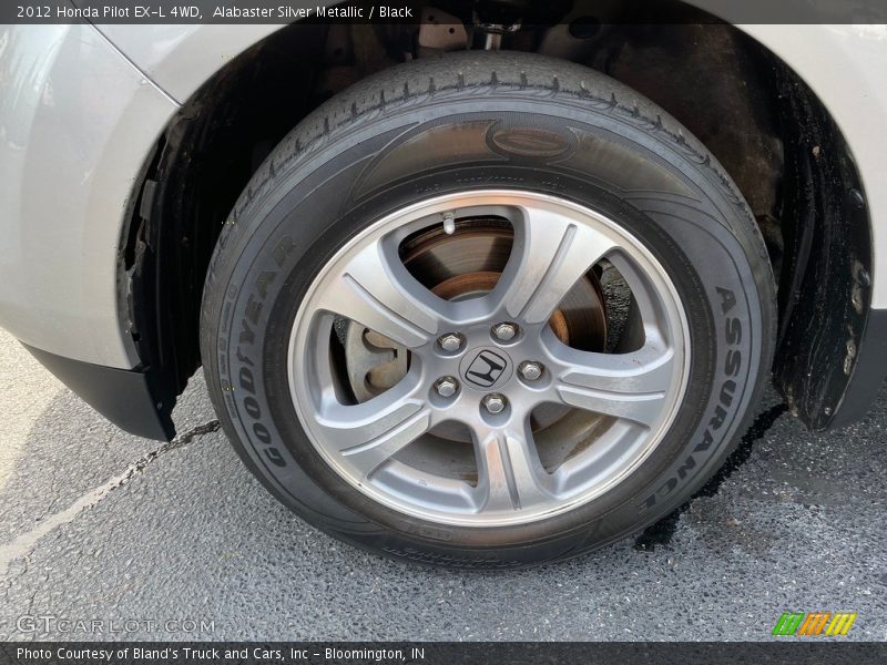 Alabaster Silver Metallic / Black 2012 Honda Pilot EX-L 4WD