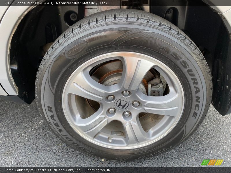 Alabaster Silver Metallic / Black 2012 Honda Pilot EX-L 4WD