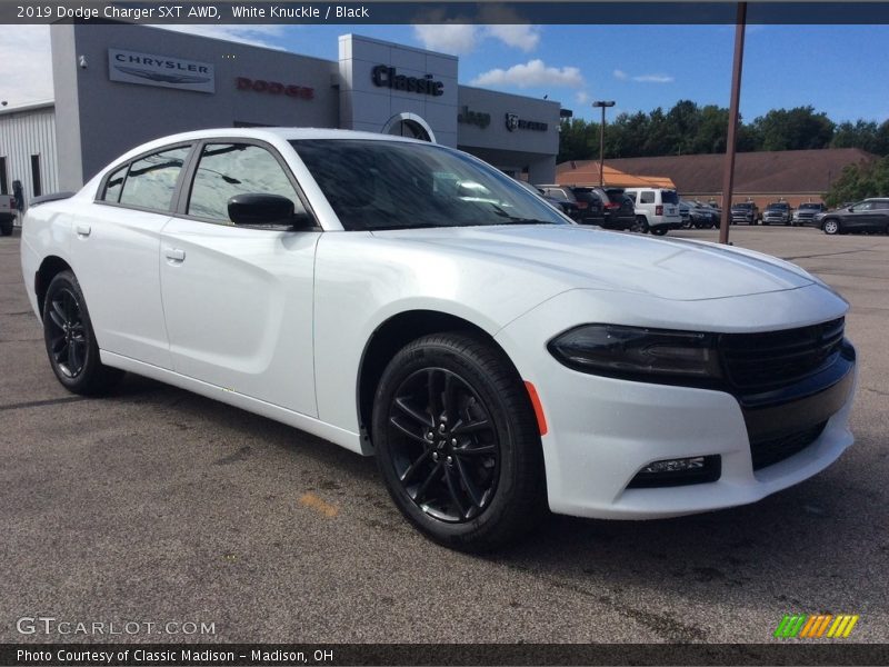 White Knuckle / Black 2019 Dodge Charger SXT AWD