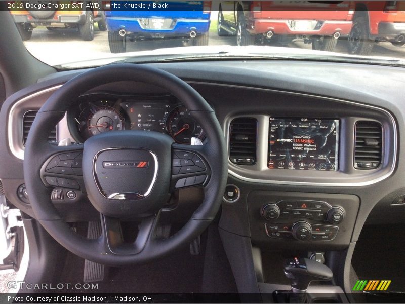 White Knuckle / Black 2019 Dodge Charger SXT AWD