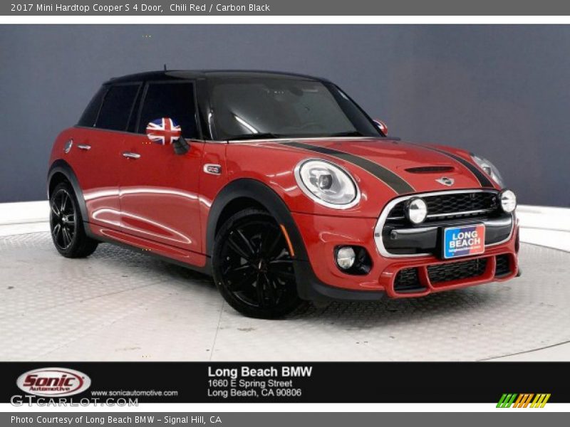Chili Red / Carbon Black 2017 Mini Hardtop Cooper S 4 Door