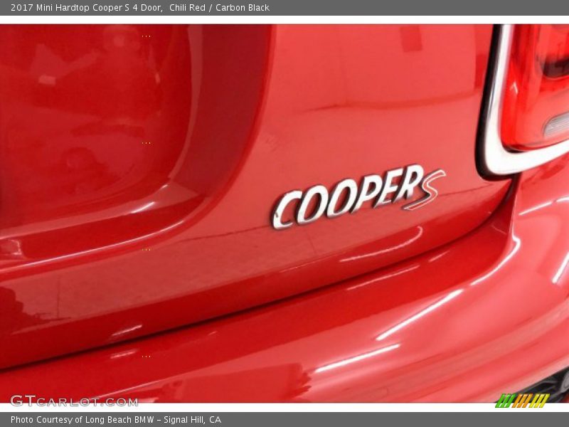 Chili Red / Carbon Black 2017 Mini Hardtop Cooper S 4 Door