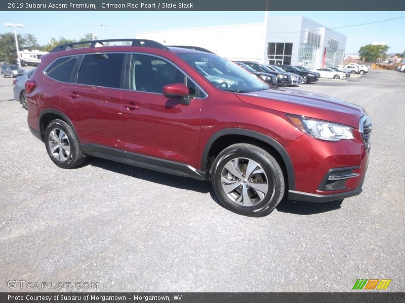 Crimson Red Pearl / Slate Black 2019 Subaru Ascent Premium
