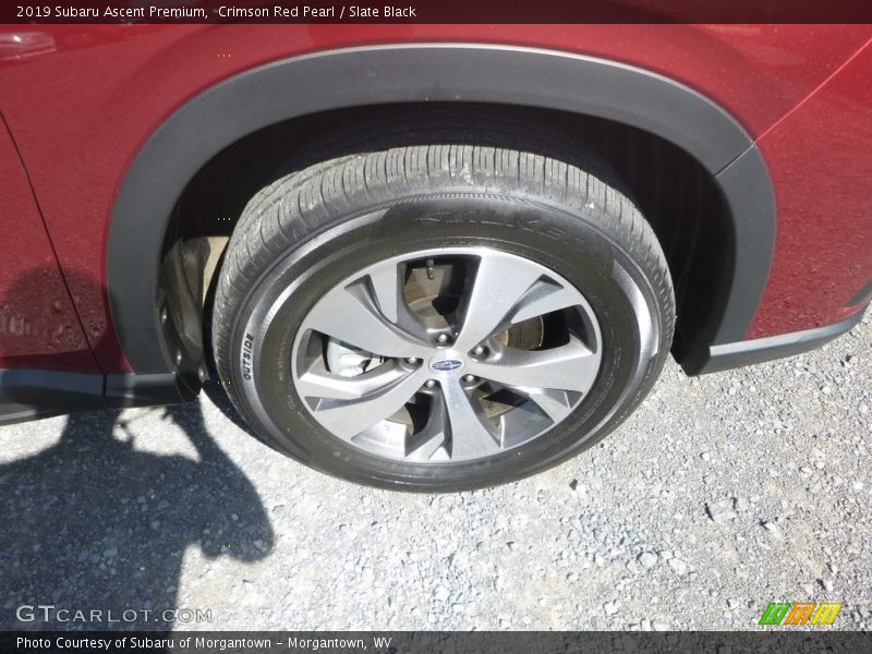 Crimson Red Pearl / Slate Black 2019 Subaru Ascent Premium