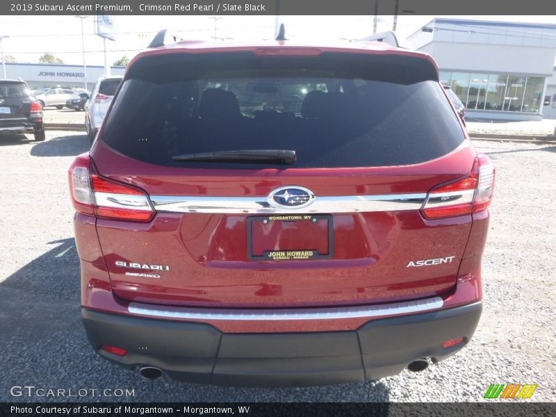 Crimson Red Pearl / Slate Black 2019 Subaru Ascent Premium
