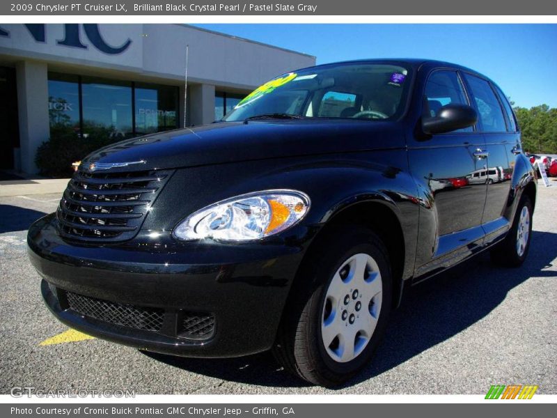 Brilliant Black Crystal Pearl / Pastel Slate Gray 2009 Chrysler PT Cruiser LX
