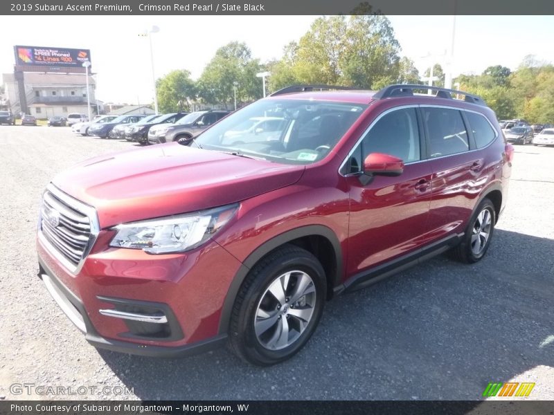 Crimson Red Pearl / Slate Black 2019 Subaru Ascent Premium