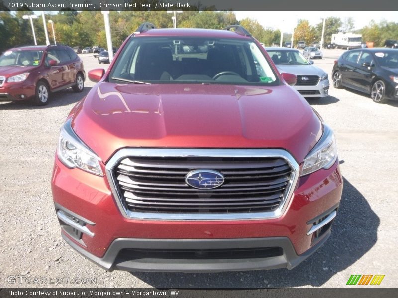 Crimson Red Pearl / Slate Black 2019 Subaru Ascent Premium