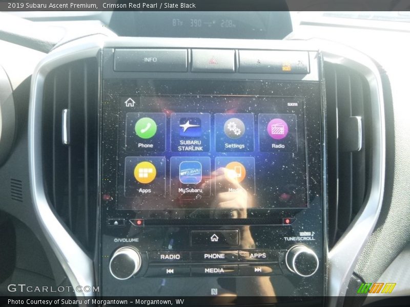 Crimson Red Pearl / Slate Black 2019 Subaru Ascent Premium