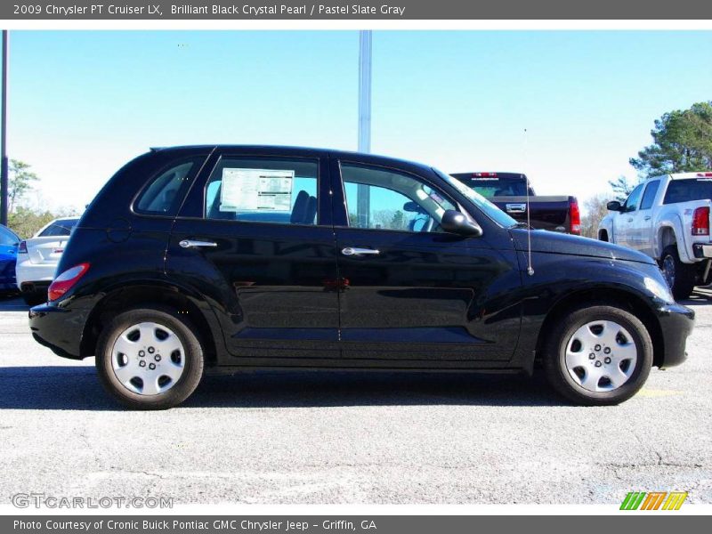 Brilliant Black Crystal Pearl / Pastel Slate Gray 2009 Chrysler PT Cruiser LX
