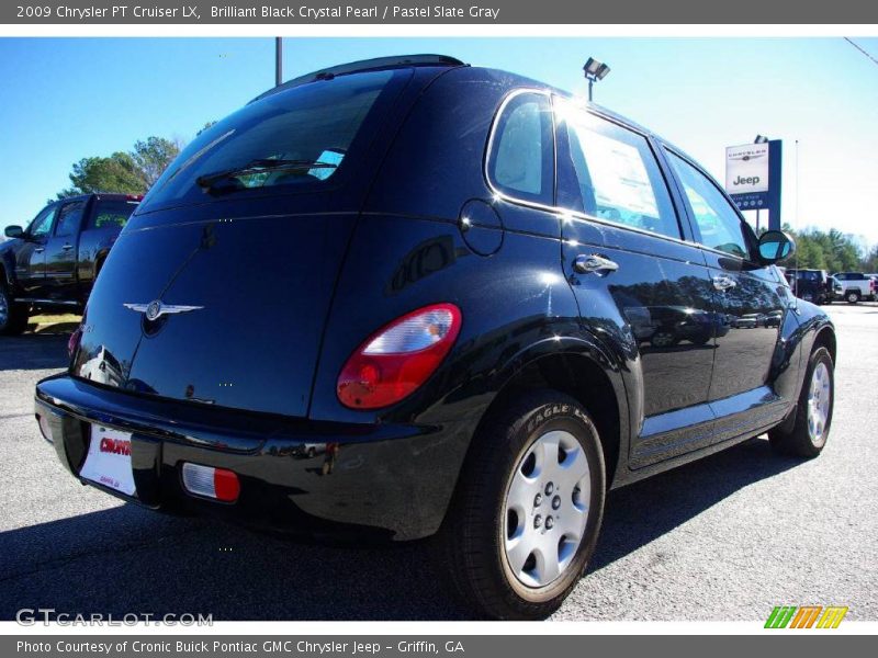 Brilliant Black Crystal Pearl / Pastel Slate Gray 2009 Chrysler PT Cruiser LX