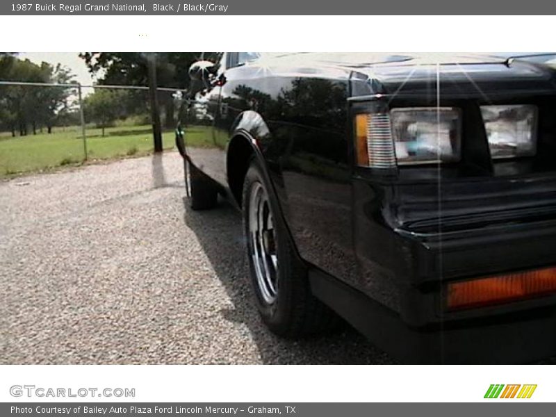 Black / Black/Gray 1987 Buick Regal Grand National