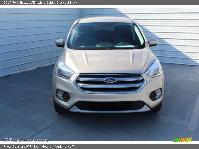 White Gold / Charcoal Black 2017 Ford Escape SE