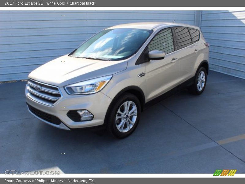 White Gold / Charcoal Black 2017 Ford Escape SE