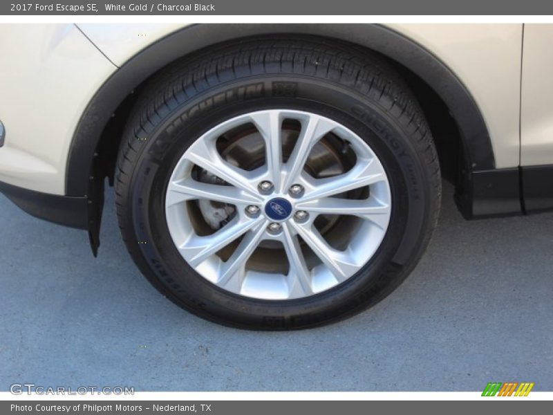 White Gold / Charcoal Black 2017 Ford Escape SE